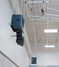 Ecoel Alain  speakers hanging.JPG